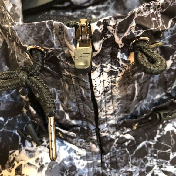 FITWEAR - 🎉HP🎉NWT -L Sz L (10) The Lush Windbreaker/Full Zip/Black/White Marbled - Picture 11 of 16